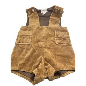 Vintage Designer's Studio Toddler Corduroy Overalls With Pockets & Button Straps